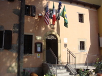 A entrada para o museu Memórias de Itália